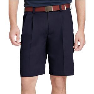 IZOD Men’s Navy Blue Preppy Double Pleated Golf Dress Shorts Size 44